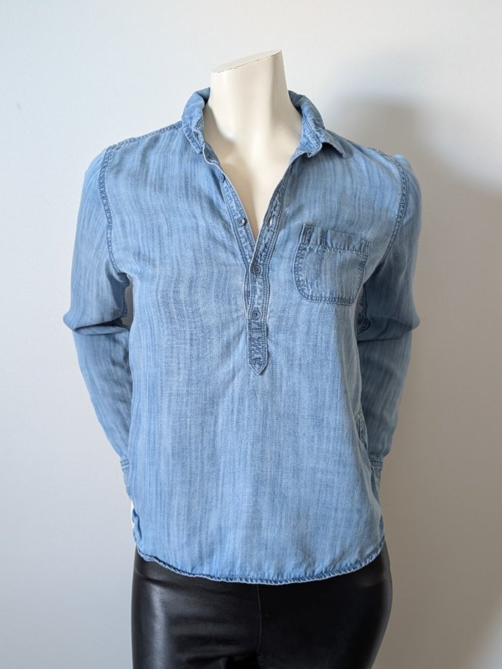 TNA by Artizia - Lightweight Denim Popover Shirt - Size S